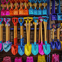 Buy canvas prints of Buckets and Spades by Catchavista 