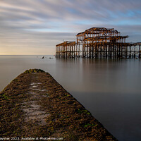 Buy canvas prints of The Old Pier at Brighton by Julian Paynter