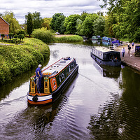 Buy canvas prints of Charming Cheshire Canal Voyage by Kevin Elias