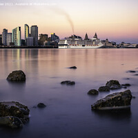 Buy canvas prints of 'Enchanting Liverpool Waterfront at Dusk' by Kevin Elias