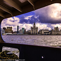 Buy canvas prints of Ferry across the mersey by Kevin Elias