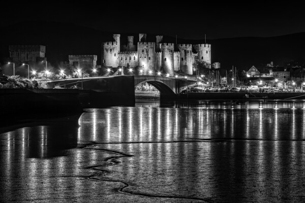Conwy castle Picture Board by Kevin Elias