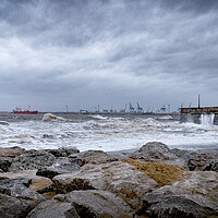 Buy canvas prints of New Brighton Panoramic by Kevin Elias