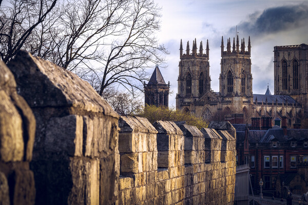 City walls York Picture Board by Kevin Elias