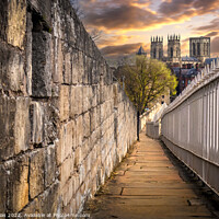 Buy canvas prints of York's Ancient Walls Embrace the Minster by Kevin Elias