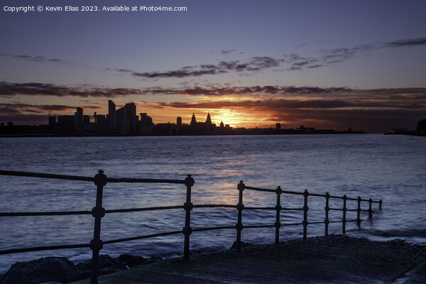 Liverpool city sunrise Picture Board by Kevin Elias
