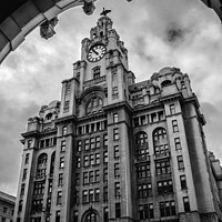 Buy canvas prints of Iconic Liver Building Silhouette by Kevin Elias