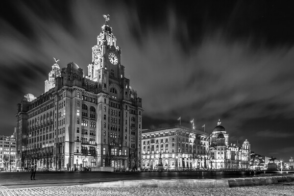 Three Graces of Liverpool Picture Board by Kevin Elias