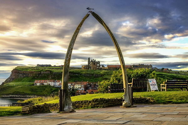 'Intricate Frame of Whitby Abbey' Picture Board by Kevin Elias
