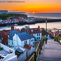 Buy canvas prints of Enigmatic Whitby: A Sunset Symphony by Kevin Elias