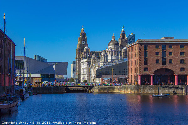 Captivating Albert Dock Panorama Picture Board by Kevin Elias