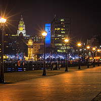 Buy canvas prints of LIVERPOOL LIGHTS by Kevin Elias