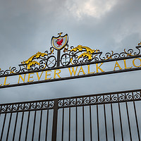 Buy canvas prints of Shankly Gates: Liverpool's Heartbeat by Kevin Elias