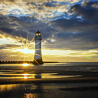 Buy canvas prints of NEW BRIGHTON LIGHTHOUSE by Kevin Elias