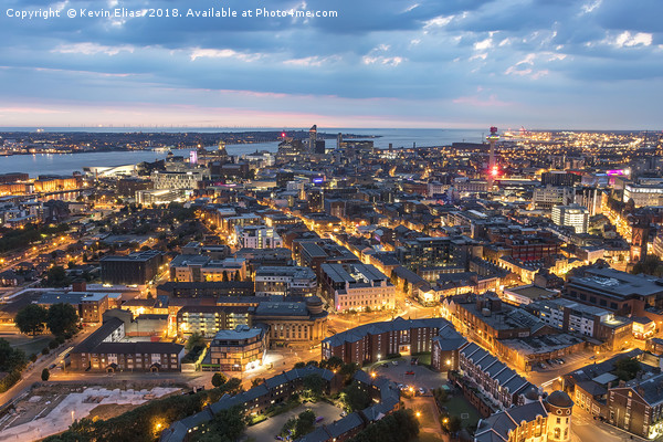 Liverpool's Enchanting Twilight Symphony Picture Board by Kevin Elias