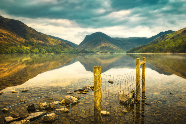 Buttermere lake Picture Board by Kevin Elias