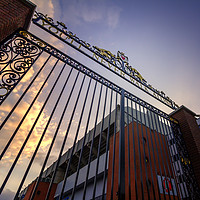 Buy canvas prints of ANFIELD STADIUM GATES by Kevin Elias