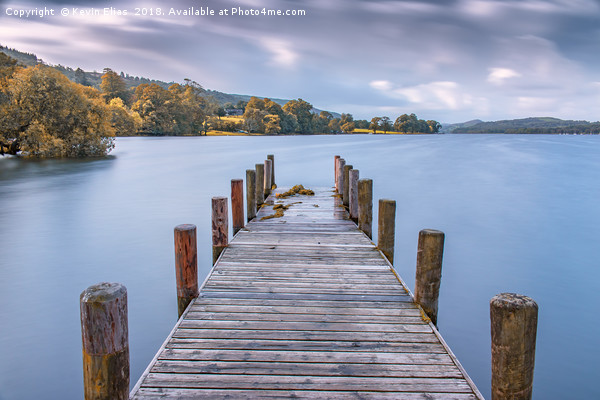 Captivating Dawn at Coniston Lake Pier Picture Board by Kevin Elias