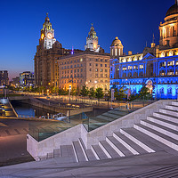 Buy canvas prints of LIVERPOOL WATERFRONT by Kevin Elias