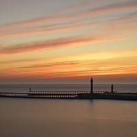 Buy canvas prints of WHITBY LIGHTHOUSE by Kevin Elias