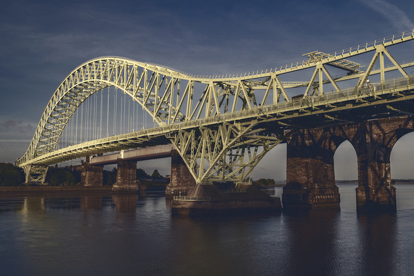 Historical Runcorn Bridge: An Iron Vanguard Picture Board by Kevin Elias