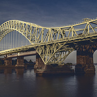 Buy canvas prints of Historical Runcorn Bridge: An Iron Vanguard by Kevin Elias