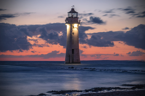 NEW BRIGHTON LIGHTHOUSE Picture Board by Kevin Elias