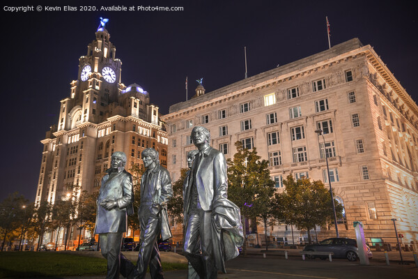 Liverpool pier head Picture Board by Kevin Elias