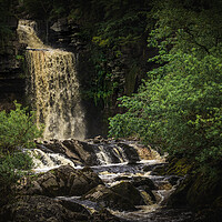 Buy canvas prints of Ingleton waterfall by Kevin Elias
