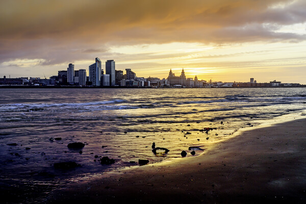 Liverpool sunrise Picture Board by Kevin Elias