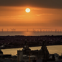 Buy canvas prints of Mersey sunsets by Kevin Elias