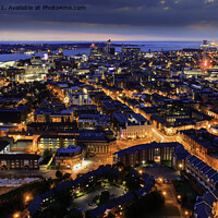 Buy canvas prints of Liverpool lights by Kevin Elias