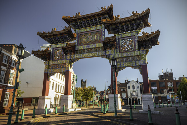Liverpool Chinese arch Picture Board by Kevin Elias