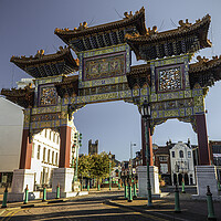 Buy canvas prints of Liverpool Chinese arch by Kevin Elias