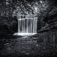 Buy canvas prints of Nant mill waterfall by Kevin Elias