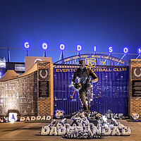 Buy canvas prints of Everton's Icon: Dixie Dean Statue by Kevin Elias