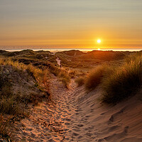 Buy canvas prints of Formby sunset by Kevin Elias
