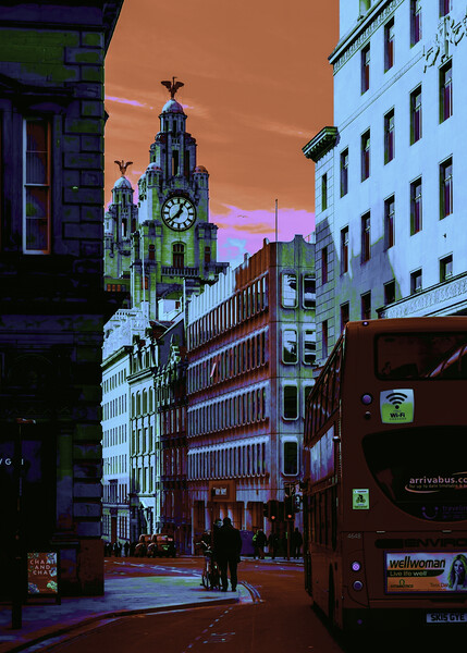 Liverpool pop art Picture Board by Kevin Elias