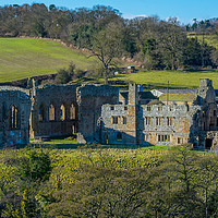 Buy canvas prints of Egglestone Abbey Teesdale by Jim Wood