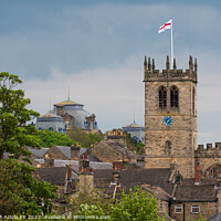 Buy canvas prints of St Mary's Church & Bowes Museum by AMANDA AINSLEY