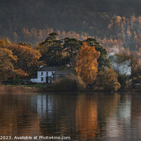 Buy canvas prints of Autumn on Derwent Water by AMANDA AINSLEY