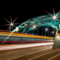 Buy canvas prints of Double Decker Light Trails by AMANDA AINSLEY