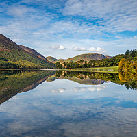 Buy canvas prints of Autumn Colours at Buttermere by AMANDA AINSLEY