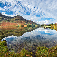 Buy canvas prints of Buttermere in Autumn by AMANDA AINSLEY