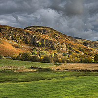 Buy canvas prints of Sunlight On The Cumbrian Fells by AMANDA AINSLEY
