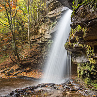 Buy canvas prints of Gibsons Cave Waterfall by AMANDA AINSLEY