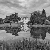 Buy canvas prints of Reflections of Thorpe Perrow Hall by AMANDA AINSLEY