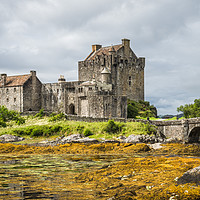 Buy canvas prints of Eilean Donan Castle by AMANDA AINSLEY