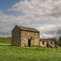 Buy canvas prints of The Stone Barn by AMANDA AINSLEY