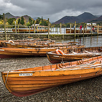 Buy canvas prints of Keswick Boats and Ferry  by AMANDA AINSLEY